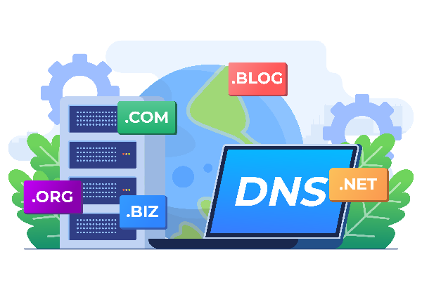 DNS lookup illustration