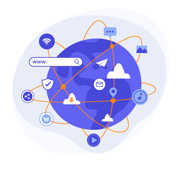 Internet toolbox illustration
